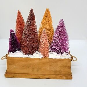 Bottle brush tree container